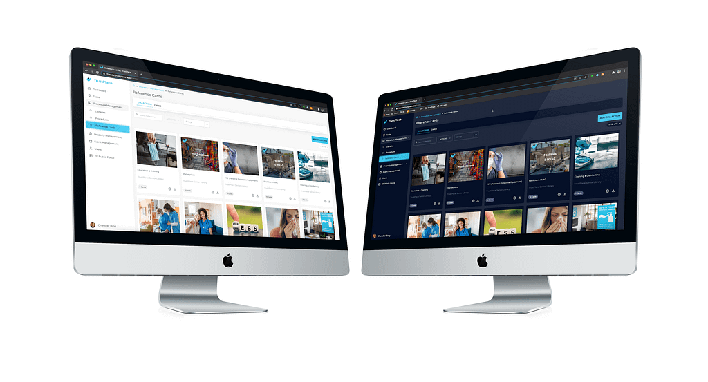 trustplace light mode user interface